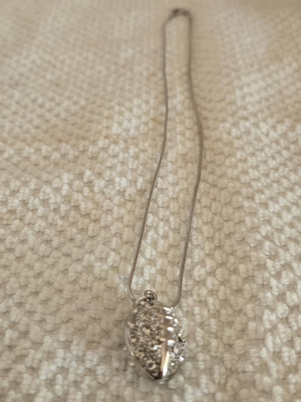 Costume Jewelry Football Pendant Necklace with Crystals